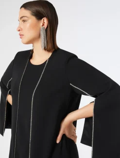 New Marina Rinaldi Triacetate cady dress BLACK