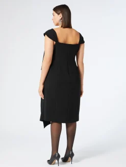 Outlet Marina Rinaldi Triacetate cady dress BLACK