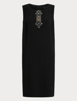 New Marina Rinaldi Triacetate cady dress BLACK