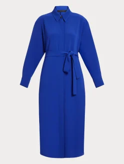 Outlet Marina Rinaldi Triacetate cady dress BLUEPURPLE