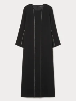 New Marina Rinaldi Triacetate cady dress BLACK