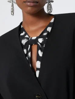 Online Marina Rinaldi Triacetate cady duster coat BLACK