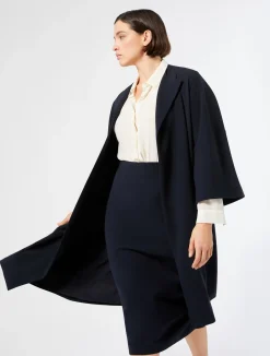 Sale Marina Rinaldi Triacetate cady duster coat MIDNIGHTBLUE