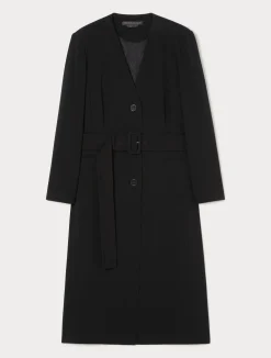 Online Marina Rinaldi Triacetate cady duster coat BLACK