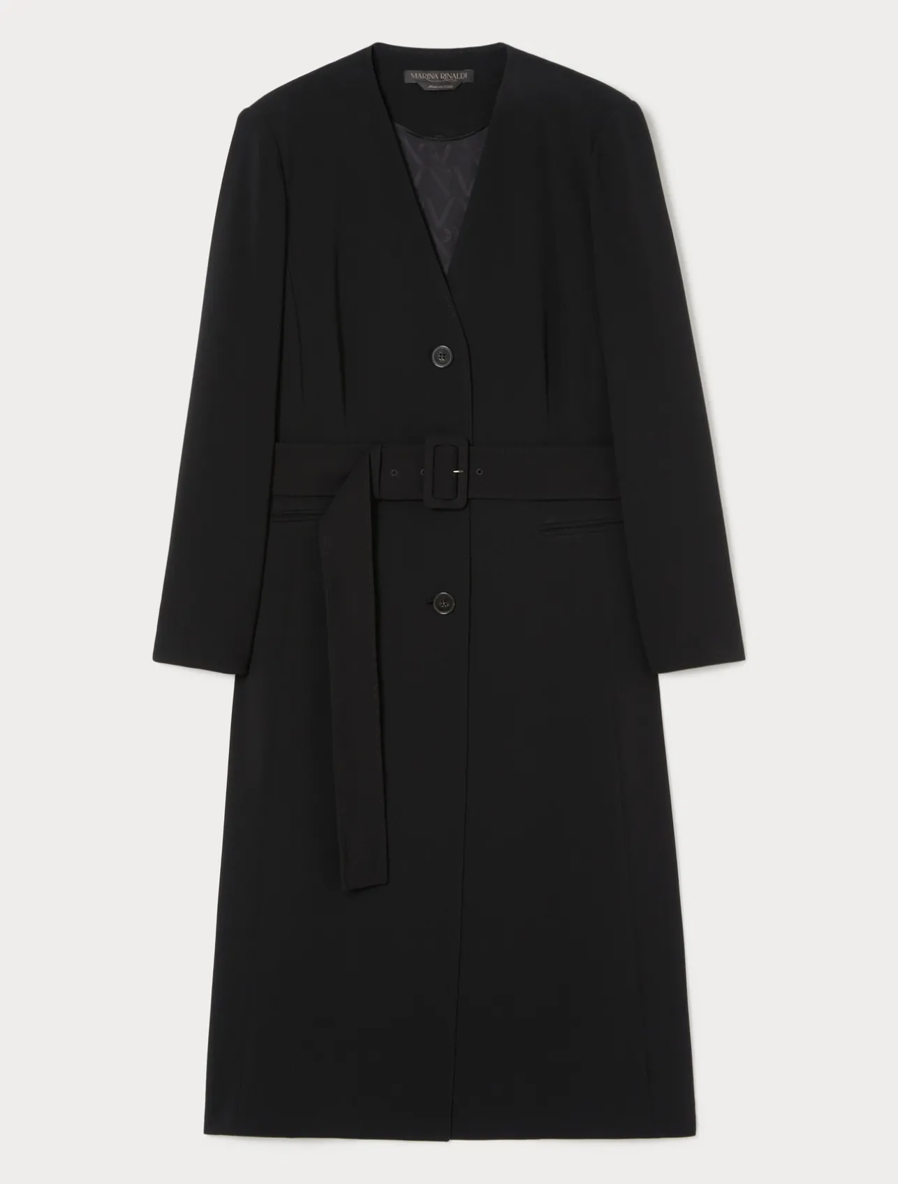 Online Marina Rinaldi Triacetate cady duster coat BLACK