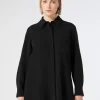 Online Marina Rinaldi Triacetate cady shirt BLACK