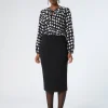 Sale Marina Rinaldi Triacetate cady skirt BLACK