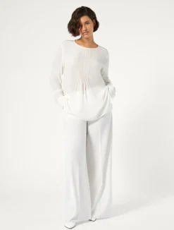 Hot Marina Rinaldi Triacetate cady trousers WHITE