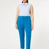 Outlet Marina Rinaldi Triacetate cady trousers TURQUOISE
