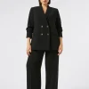 Sale Marina Rinaldi Triacetate cady trousers BLACK