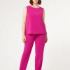 New Marina Rinaldi Triacetate cady trousers FUCHSIA