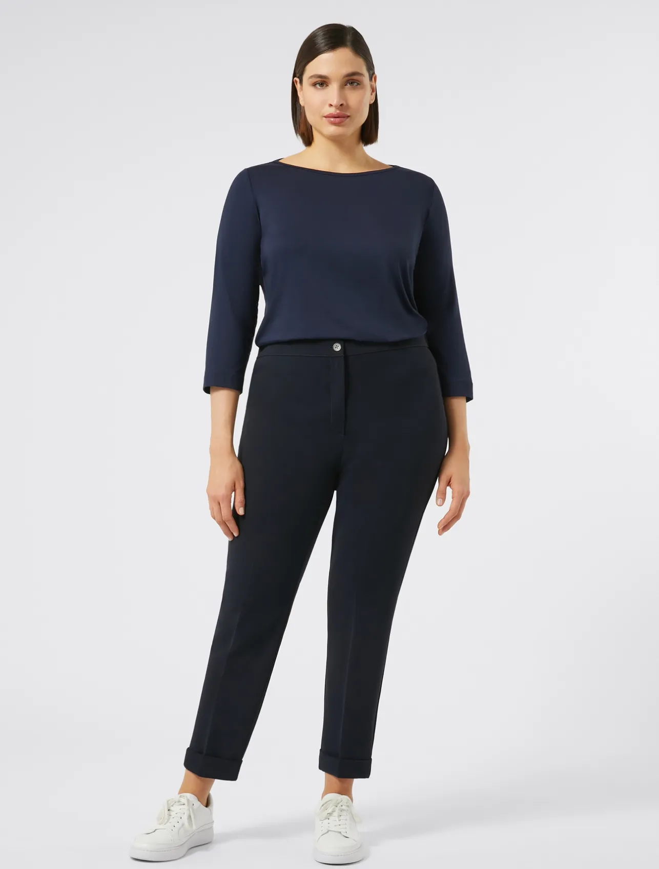 Online Marina Rinaldi Triacetate cady trousers MIDNIGHTBLUE