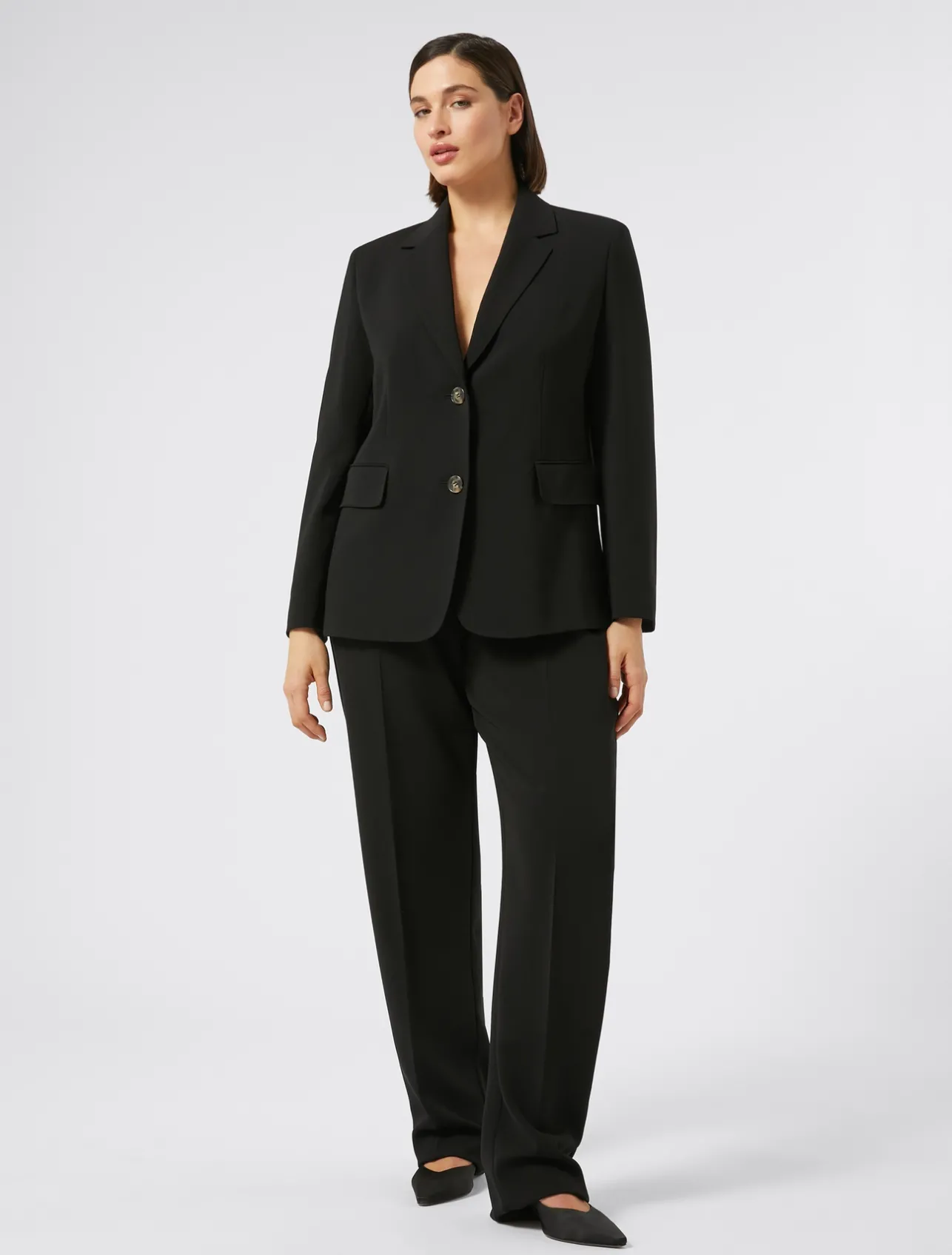 Discount Marina Rinaldi Triacetate cady trousers BLACK