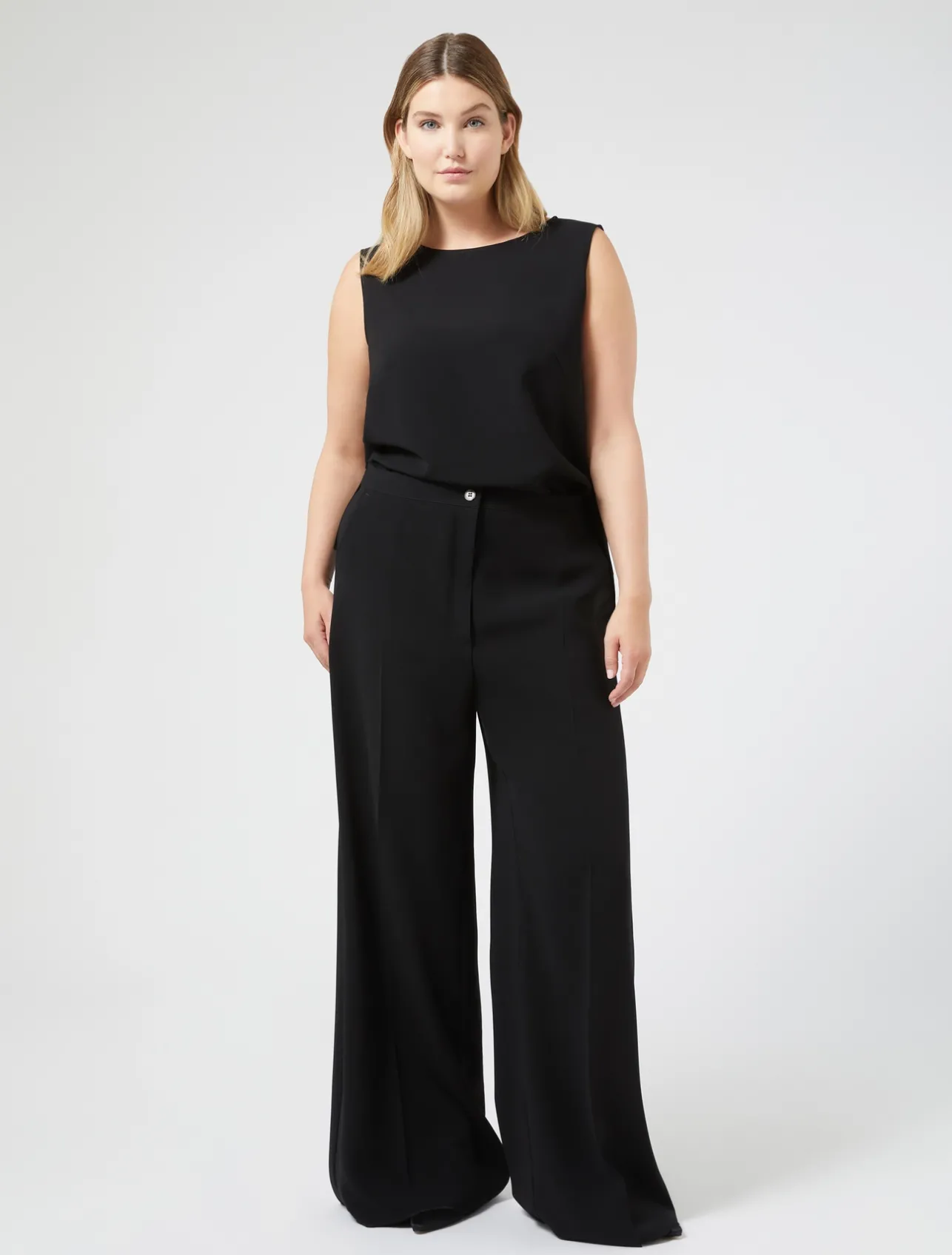 Hot Marina Rinaldi Triacetate cady trousers BLACK