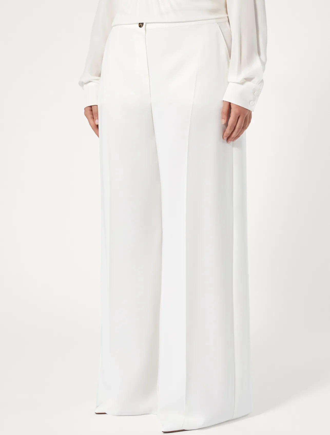Hot Marina Rinaldi Triacetate cady trousers WHITE
