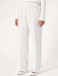 New Marina Rinaldi Triacetate cady trousers WHITE
