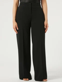 Sale Marina Rinaldi Triacetate cady trousers BLACK