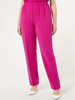 New Marina Rinaldi Triacetate cady trousers FUCHSIA