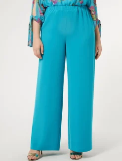 Clearance Marina Rinaldi Triacetate cady trousers TURQUOISE
