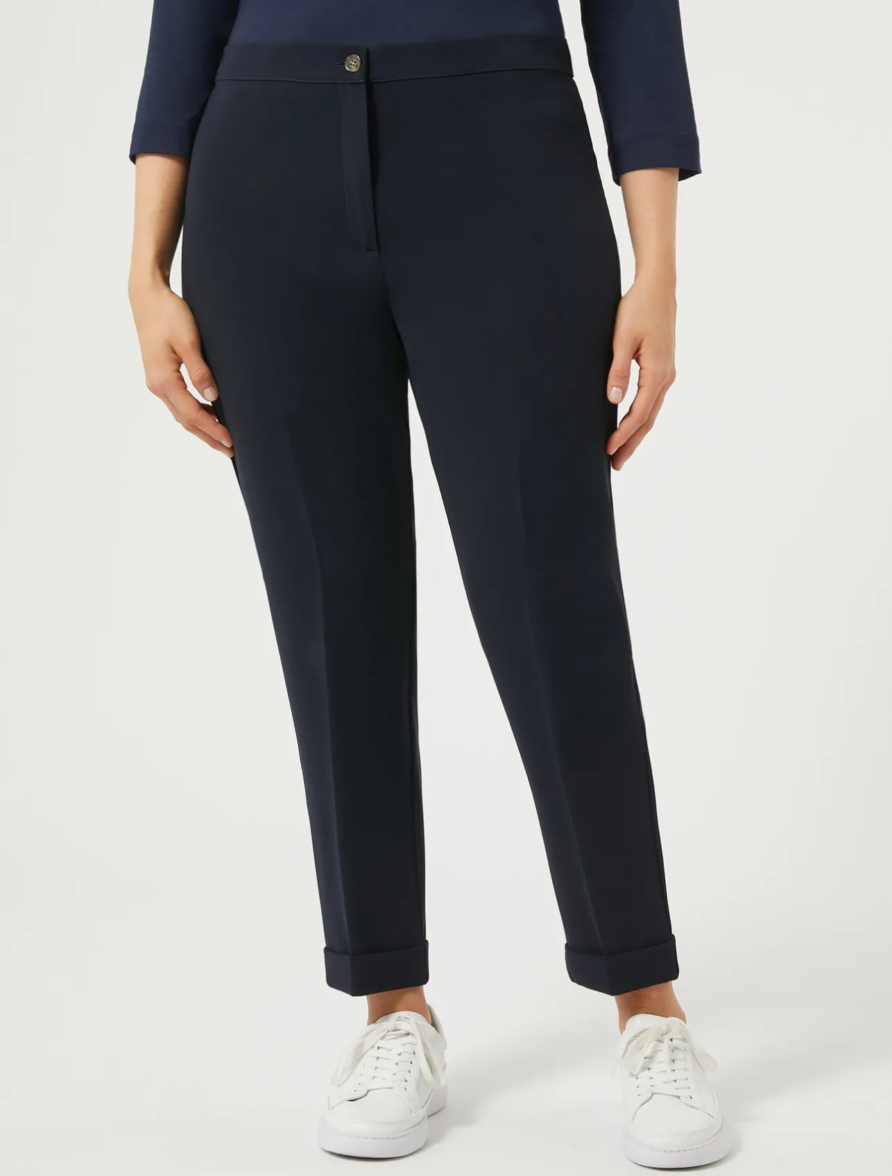 Online Marina Rinaldi Triacetate cady trousers MIDNIGHTBLUE