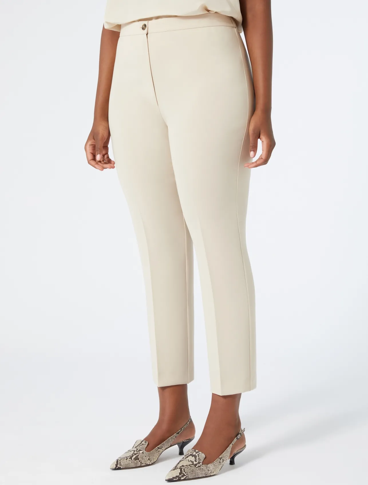 Best Marina Rinaldi Triacetate cady trousers BEIGE