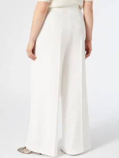 Online Marina Rinaldi Triacetate cady trousers WHITE
