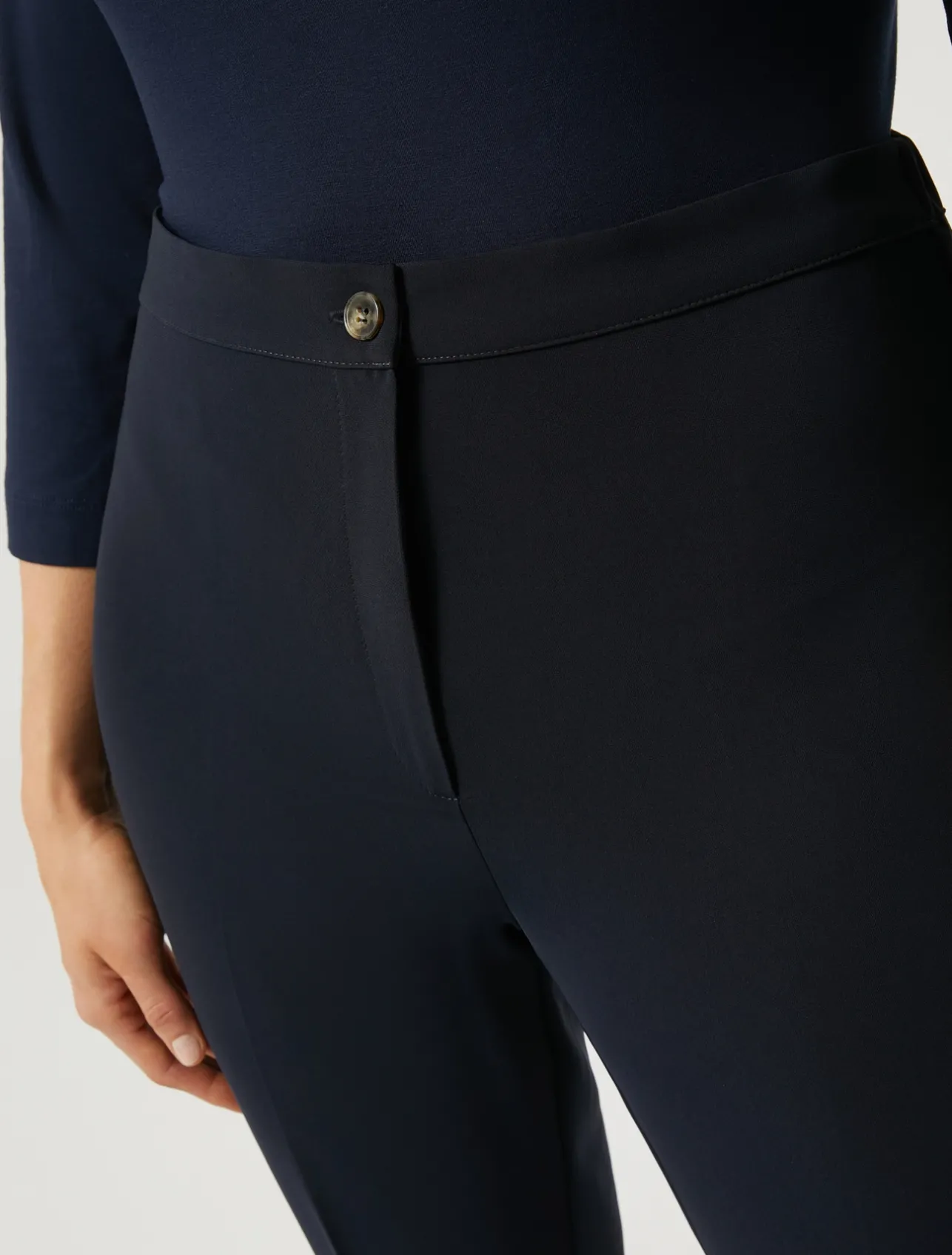 Hot Marina Rinaldi Triacetate cady trousers MIDNIGHTBLUE