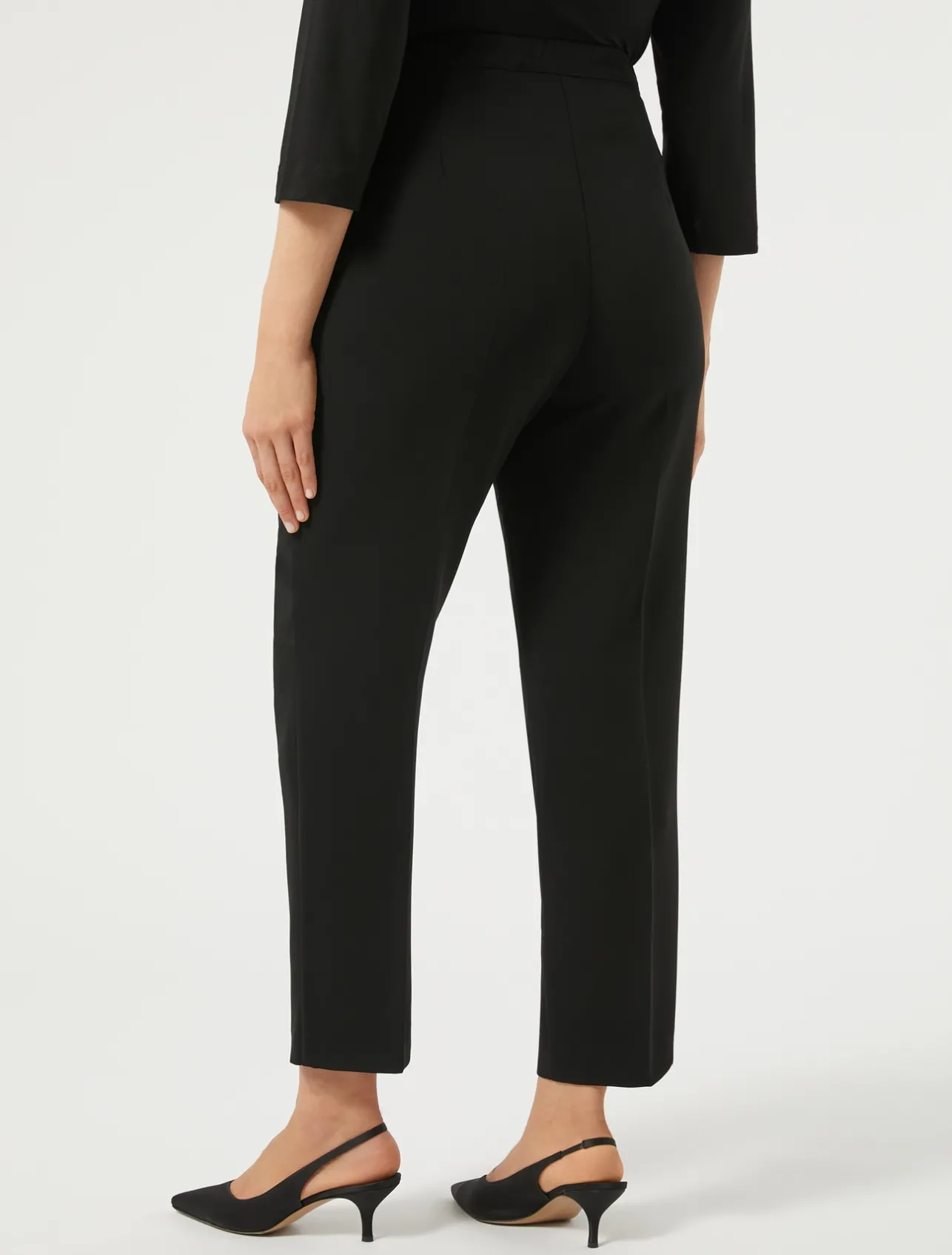 Clearance Marina Rinaldi Triacetate cady trousers BLACK