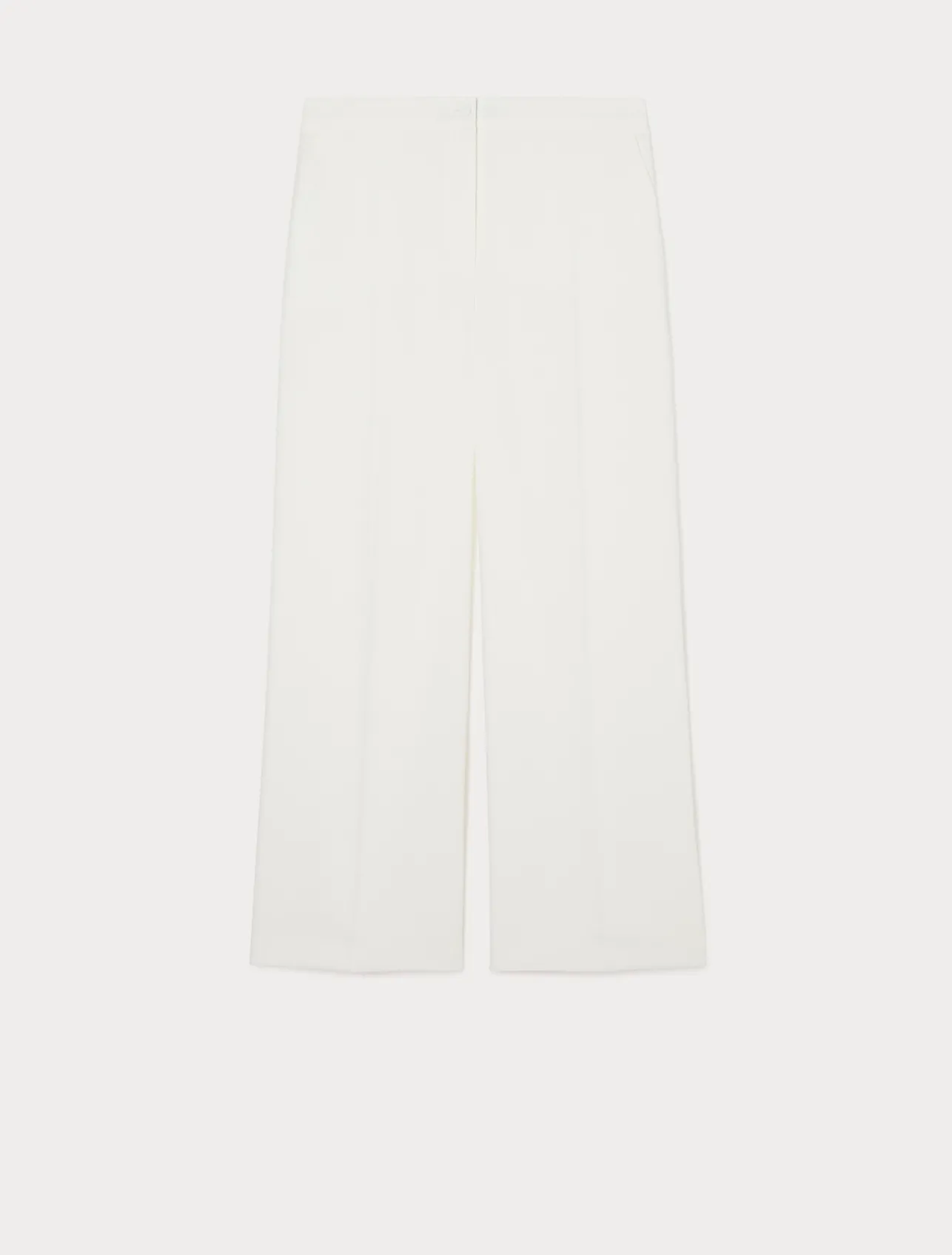 Fashion Marina Rinaldi Triacetate cady trousers WHITE