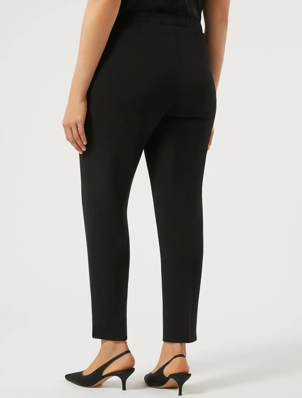 New Marina Rinaldi Triacetate cady trousers BLACK