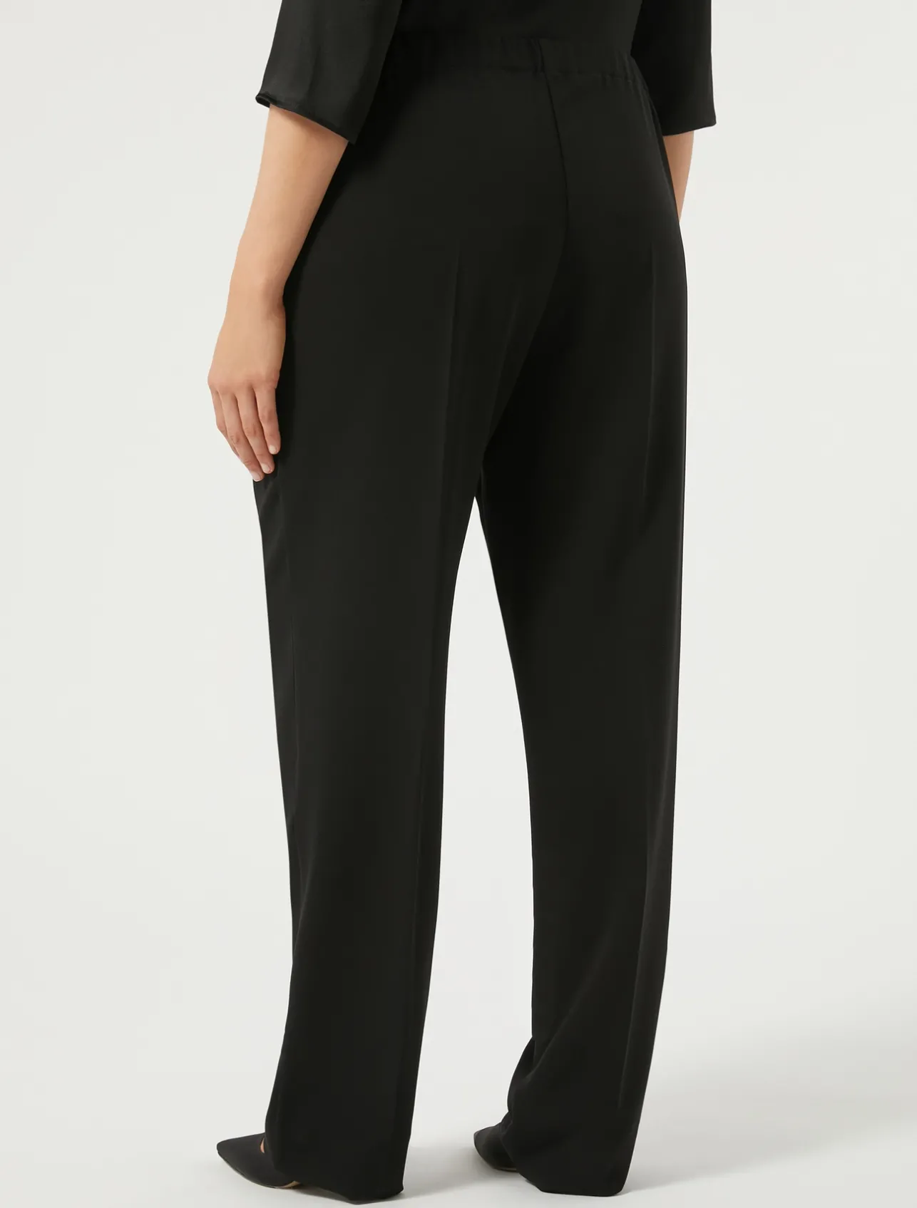 Discount Marina Rinaldi Triacetate cady trousers BLACK
