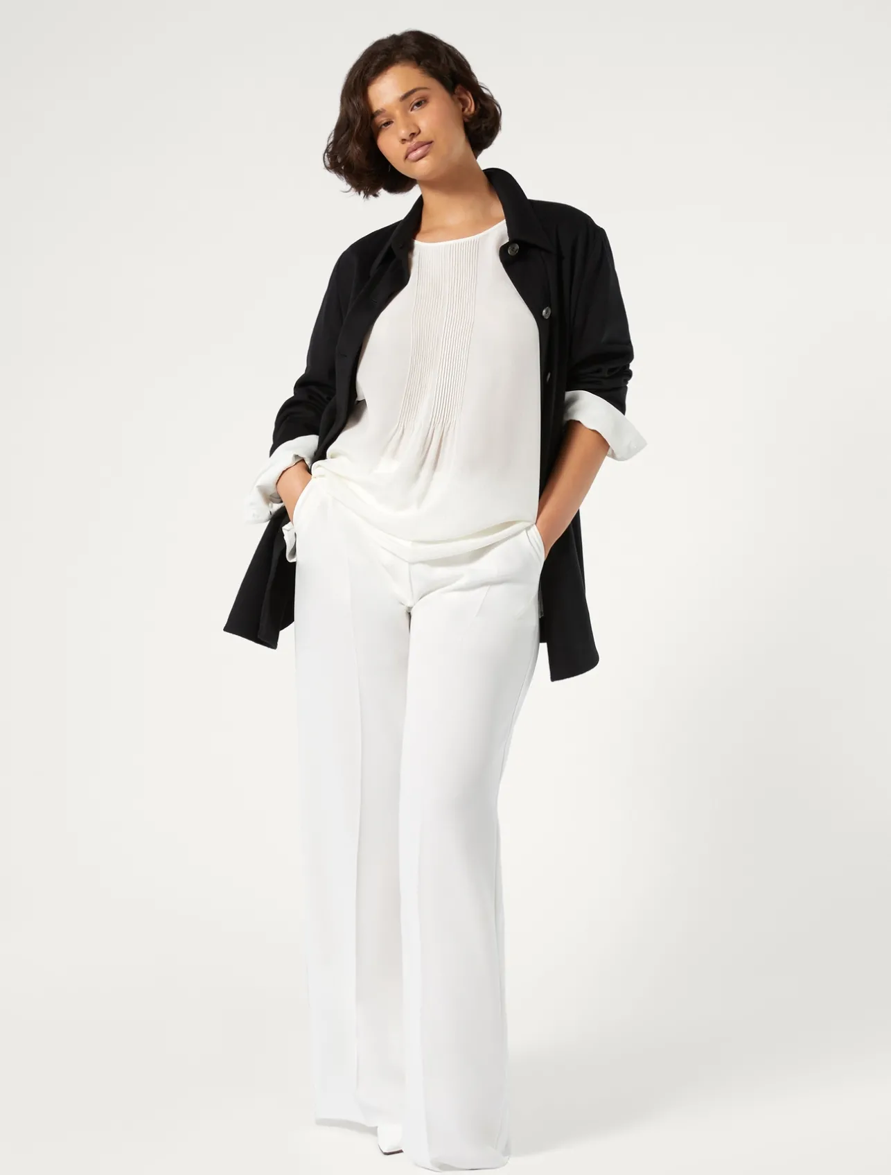 Hot Marina Rinaldi Triacetate cady trousers WHITE