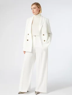 Online Marina Rinaldi Triacetate cady trousers WHITE