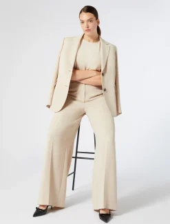 Discount Marina Rinaldi Triacetate cady trousers BEIGE