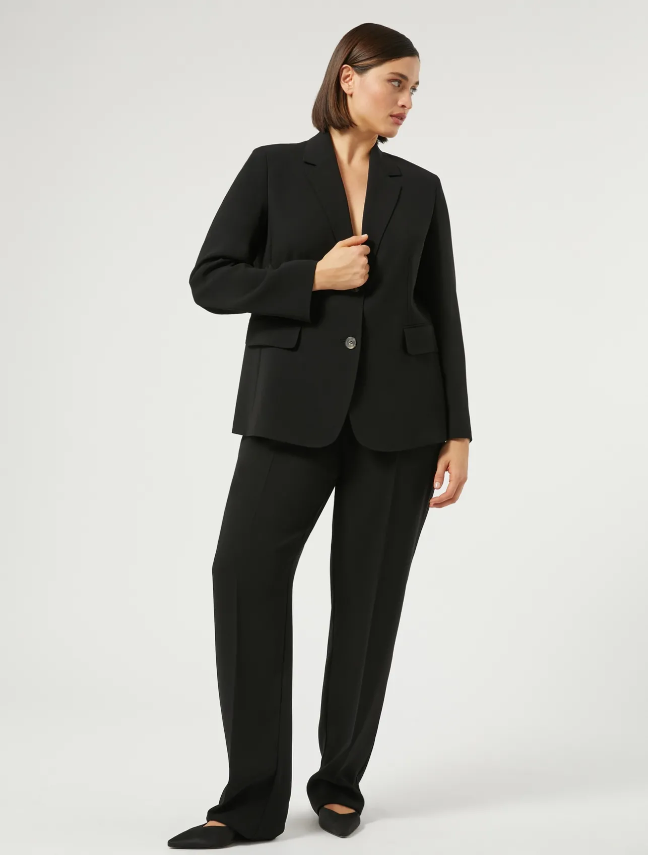 Discount Marina Rinaldi Triacetate cady trousers BLACK