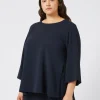 Clearance Marina Rinaldi Triacetate cady tunic MIDNIGHTBLUE