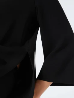 Fashion Marina Rinaldi Triacetate cady tunic BLACK