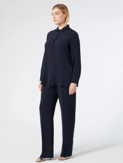 New Marina Rinaldi Triacetate cigarette trousers MIDNIGHTBLUE