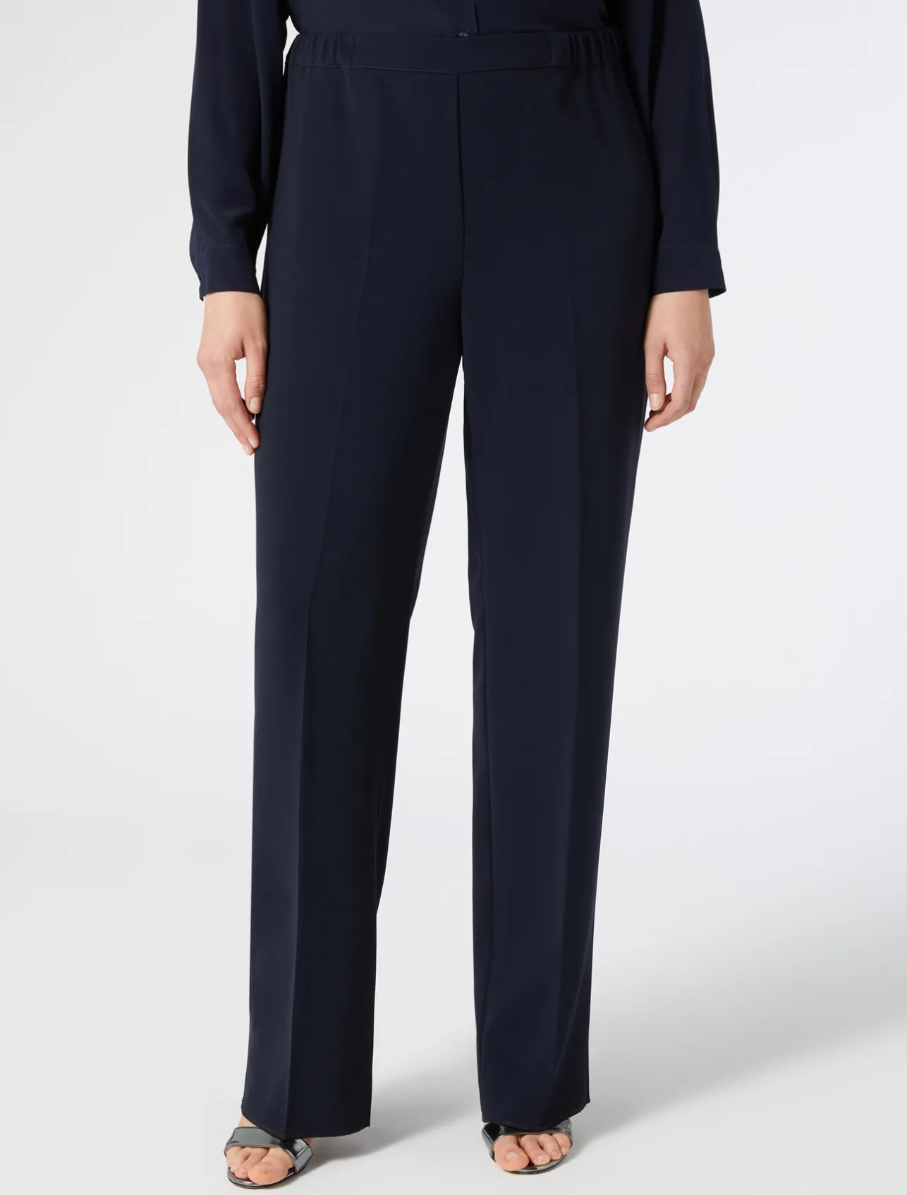 New Marina Rinaldi Triacetate cigarette trousers MIDNIGHTBLUE