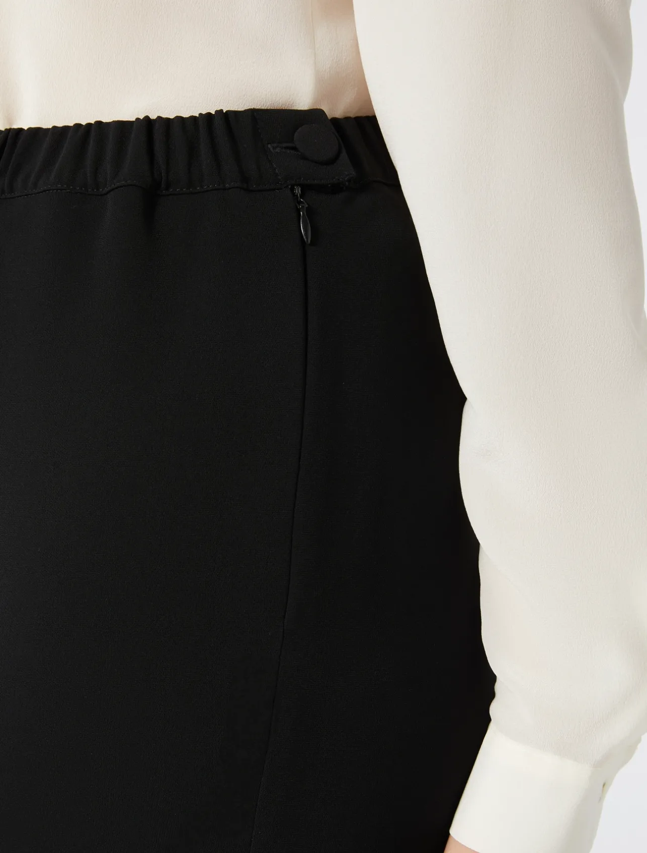 Clearance Marina Rinaldi Triacetate cigarette trousers BLACK