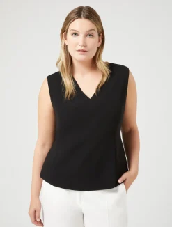Online Marina Rinaldi Triacetate top BLACK