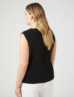 Online Marina Rinaldi Triacetate top BLACK