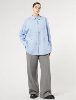 Fashion Marina Rinaldi Trousers in viscose blend twill MEDIUMGREY
