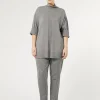 Discount Marina Rinaldi Trousers in viscose blend twill BLACK