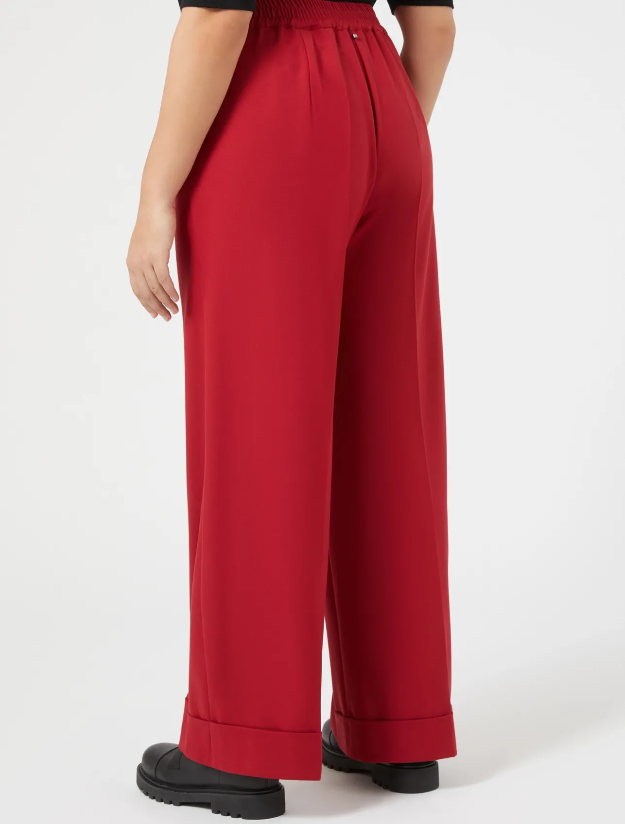Discount Marina Rinaldi Trousers in viscose blend twill RED