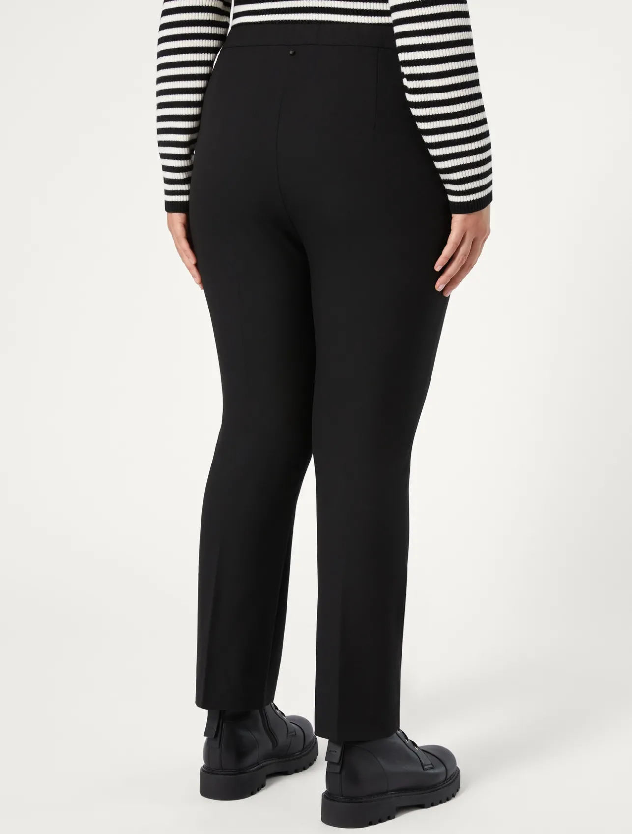 Fashion Marina Rinaldi Trousers in viscose blend twill BLACK