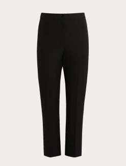 Fashion Marina Rinaldi Trousers in viscose blend twill BLACK