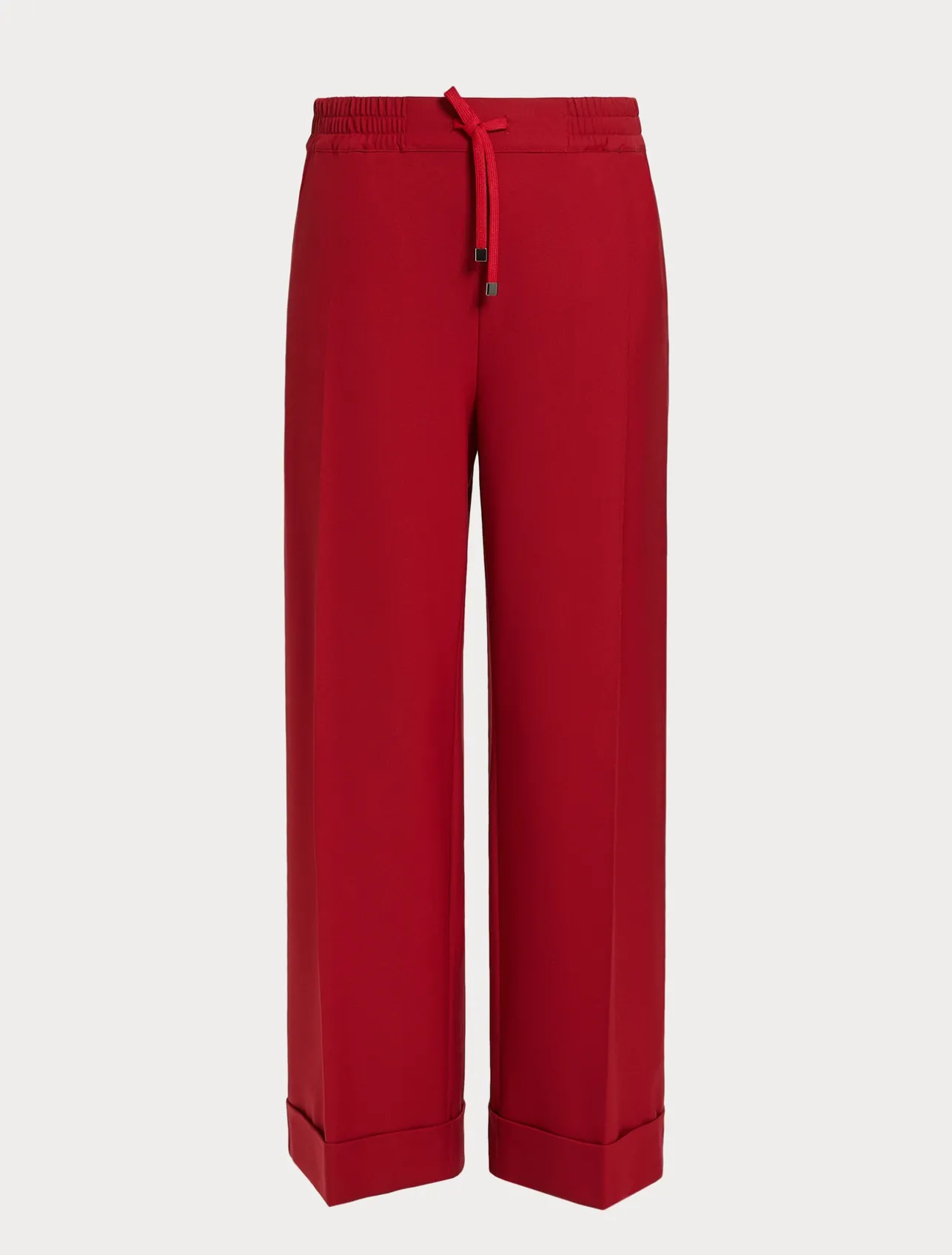 Discount Marina Rinaldi Trousers in viscose blend twill RED