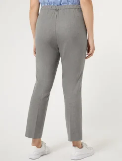 New Marina Rinaldi Trousers in viscose blend twill MEDIUMGREY