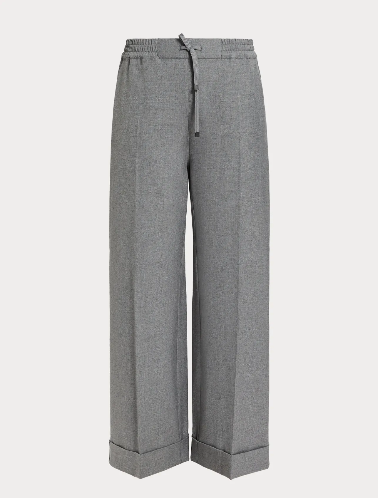 Fashion Marina Rinaldi Trousers in viscose blend twill MEDIUMGREY